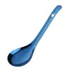 Colher de Arroz de Aço Inoxidável 304, Colher de Sopa Colorida, Concha, Colher para Buffet, Colher de Sopa Comunal, Colher de Servir Doméstica