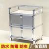 Liga de Alumínio Montagem Simples Aparador Armário Gabinete para Fogão de Cozinha Armário de Armazenamento para Sala de Estar Armário de Armazenamento para Varanda Armazenamento de Velas