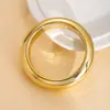Anillo Liso Clásico Retro Simple, Pulsera Electrochapada CCB con Superficie Pulida, Pulsera de Estilo Minimalista, Joyería de Estilo Europeo y Americano Transfronteriza