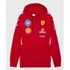Chamarra con capucha digital transfronteriza para carreras todoterreno F1, elegante y cálida, tallas europeas y americanas, corte holgado