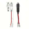 Fabricante Custom Extensão de Acendedor de Cigarros Veicular Terminal Macho para Fêmea com Revestimento Cabo de Alimentação Estendido para Carregador de Carro 16AWG