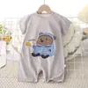 Mameluco de Algodón Puro para Niños de Verano Mono para Bebés Niñas Pelele para Bebés Niños Mameluco de Manga Corta para Bebé