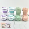 Taza de Agua Plegable de Silicona Portátil 350ml Taza Retráctil para Enjuague Bucal de Viaje Taza Creativa para Café 500ml Resistente a Altas Temperaturas