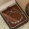 Pulsera de Mano de Lujo Ligero con Circonita Microincrustada y Baño de Oro Real para Mujer, Pulsera Ajustable de Tira Deslizante con Corazón de Concha Natural de Gama Alta