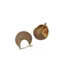 Serie de Color Café Caramelo Pendientes Redondos de Bola para Mujer 2022 Nuevos Pendientes de Moda Otoño de Gama Alta Pendientes Retro Elegantes de Otoño e Invierno