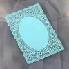 Papel Perlado Calado con Agujeros Pequeños Que No Amarillean, Tarjeta de Encaje Láser, Cuaderno con Borde de Encaje, Papel de Corte, Postal Flor Calada