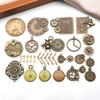 Relógio Retrô Transfronteiriço Relógio de Engrenagens Steampunk Pingente Mecânico Pingente DIY Pulseira Colar Acessórios de Joalheria