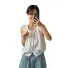 Camisola Chic Elegante de Renda Patchwork Coreana Primavera 2025