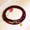 Pulseira de Calcedônia com Contas de Granada em Camadas e Fecho de Segurança para Mulheres Pulseira de Cristal de Morango Amarelo Cristal Torre de Cristal de Nicho