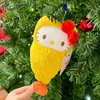 Nuevo Llavero de Peluche Original Hello Kitty DIY Grande "Camarón" Muñeca Linda Colgante para Bolsa