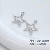 Moda Europea y Americana Plata Chapada en Oro Corazón Calado Aleación Colgante Pulsera DIY Hecha a Mano Collar Accesorios para Ropa Material