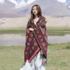 Chal bohemio, capa exótica para mujer, adecuada para viajes a Xinjiang, excursiones por la pradera y sesiones de fotos, capa exterior de estilo étnico