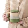 Taza de Té Estilo Chino con Separación de Té y Agua, Tapa, Filtro, Taza de Cerámica para Beber Té de Oficina, Taza para Hombres y Mujeres, Regalo Personalizable