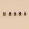 Fábrica Plata de ley 925 Plata tailandesa Accesorios para pulseras DIY Tarjeta de pulsera de cristal Cuentas de posicionamiento Cuentas de llanta huecas grandes Xiangyun con agujero grande