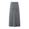 Suéter Tricotado Preguiçoso Simples Elegante com Decote V Saia Longa Tricotada S20951