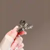 Lujo Ligero Grande Doble Lirio Pinza para Recoger el Pelo Clip Tiburón Completo de Diamante Accesorios para el Cabello Pinza al por Mayor Tocado
