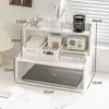 Organizador de Mesa de Escritório Grade Multicamadas Caixa de Armazenamento para Cosméticos Prateleira Estante de Armazenamento para Dormitório