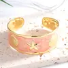 Pulsera de Esmalte de Concha y Estrella de Mar de Nuevo Estilo Europeo y Americano Transfronteriza, Joyería Femenina Moderna y Versátil, Pulsera de Estilo Ins de Nicho al por Mayor