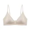 Sujetador de copa triangular adelgazante estilo francés para mujer, ultrafino, minimiza los bustos grandes, proporciona soporte, sin aros, anti-caída, sujetador sexy