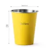 Taza de Cerveza de Acero Inoxidable 304, Taza de Café, Taza Anticaídas para Jugos y Bebidas Frías de Restaurante, Taza de Agua Apilable para Exteriores