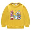 Suéter de cuello redondo de manga larga para niños y niñas, ropa de estilo coreano con dibujos animados de primavera y otoño de 2023, de algodón, para bebés, pequeños y medianos.