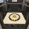 Alfombrilla de piso de elevador corte de logo alfombra especial para semana de coche pegamento para piso de PVC corte de cuero imitación mármol