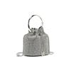 Bolso de Noche Transfronterizo Más Vendido con Pedrería, Nuevo Modelo de Moda Primavera 2026 Bolso Cubo Cruzado para Hombro con Cadena Incrustada de Diamantes Venta al por Mayor