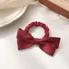 Banda para el Cabello con Lazo del Mismo Estilo que las Celebridades de Internet, Accesorios para el Cabello, Cuerda Pequeña Elegante Coreana, Cuerda para el Cabello Color Rojo Vino, Tocado