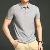 Camisa Polo Sin Costuras de Talla Grande para Hombre, Polo de Cuello Campana, Manga Corta de Negocios, Talla 8XL para Hombre, Comercio Exterior Transfronterizo, Logotipo Personalizado