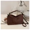 Bolso de Axila Vintage Mate de Nicho para Mujer, Nuevo Bolso de Mano de Estilo Coreano de Moda Temporada 2026, Elegante Bolso de Hombro y Cruzado
