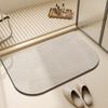 Alfombrilla de Suelo Absorbente Resistente a la Suciedad Estilo Europeo Clásico Baño Sala de Ducha Secado Rápido Esterilla para Pies Absorbente Hogar Diatomeas Lodo Alfombrilla de Suelo