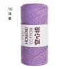 Hilo de Algodón Hueco de 2 mm para Bolsas de Ganchillo DIY Bolsa Tejida a Mano Hilo Redondo Hilo Perlado Hilo de Lana