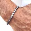 Pulsera de Perlas Transfronteriza para Mujer, Cuentas de Arroz de Colores, Ojos, Piedra Negra de Hiel, Cadena de Bolas de Acero Inoxidable, Venta al por Mayor
