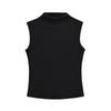 Chaleco sin mangas de estilo deseo puro con cuello medio alto y tirantes para mujer, top corto ajustado de alta gama para chica picante que combina con todo