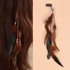 Horquilla de Plumas Estilo Étnico Vintage Borla Banda Larga para el Cabello Bohemio Fotografía Vacaciones Junto al Mar Accesorios para el Cabello Exotismo