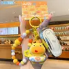 Colgante de Capibara Lulu Auténtico con Cuentas Muñeco Lindo de Dibujos Animados Llavero Colgante para Mochila de Estudiante Regalo Venta al por Mayor