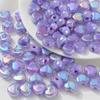 Acrílico UV galvanizado resaltado color mágico amor cuentas sueltas cuentas con agujero horizontal hilo de cuentas pulsera de cuentas accesorios de joyería hechos a mano diy