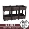 Caja especial para plantar verduras balcón familiar exterior techo maceta rectangular de plástico extragrande venta al por mayor