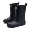 Botas de Lluvia de Moda Transfronterizas de Caña Alta para Niños, Antideslizantes, Impermeables, Zapatos de Goma para Senderismo al Aire Libre de Suela Blanda, Zapatos de Agua Versátiles Engrosados para Bebés