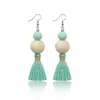 Pendientes de Borlas Europeos y Americanos de Estilo Étnico Transfronterizos Amazon, Pendientes de Botón de Semillas Únicos Hechos a Mano de Alta Gama, Accesorios para Mujer de Nicho