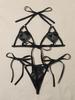 Comércio exterior fornecimento transfronteiriço europeu e americano novo sexy alça dividida coração de pêssego três pontos costas nuas conjunto de lingerie sexy
