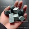 Venta Directa de Fábrica de Piedra de Té de Jade Verde Oscuro, Jade de Grafito, Piedra Medicinal Natural, Cubos de Meteorito de Piedra Original, Regalos Promocionales
