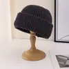 Nuevo Gorro de Punto Rayado Simple 2025 para Mujer, Gorro Cálido de Lana para Otoño e Invierno, Gorro que Afina el Rostro, Unisex