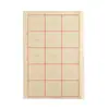 Papel para Caligrafia com Bordas Irregulares, Papel de Prática para Caligrafia, Papel de Prática para Escrita com Pincel, Papel de Arroz com 15 Grades, 12 Grades, 8K, 30 Folhas