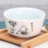 Forno Ru pequena xícara de chá cerâmica jogo de chá kung fu retrô xícara mestre única xícara de chá tigela de chá porcelana branca atacado
