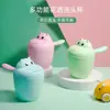 Taza divertida para champú, alcachofa de ducha, cuchara para champú de baño, cuchara para agua de baño de bebé recién nacido, cuchara de agua engrosada de dibujos animados para niños