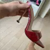 2021 Nuevas Sandalias de Tacón de Aguja Apuntadas de Talla Grande para Mujer de Comercio Exterior Europeo y Americano Amazon Zapatos de Tacón1