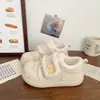 Sapatos de Algodão Birken com Velcro de Pelúcia para Meninas 2026 Novos Botas de Neve Grossas Peludas Quentes de Inverno para Crianças