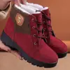 Nuevas Botas de Nieve Engrosadas 2025 Zapatos Cálidos de Invierno Antideslizantes Zapatos de Algodón para Madres de Mediana Edad y Ancianos Zapatos de Algodón de Caña Alta para Mujer
