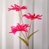 3 Flores de Lirio Artificiales de Seda, Plantas Verdes para Decoración de Pasillos de Bodas y Hoteles, Accesorios para Fotografía, Arreglos Florales para Celebraciones de Bodas